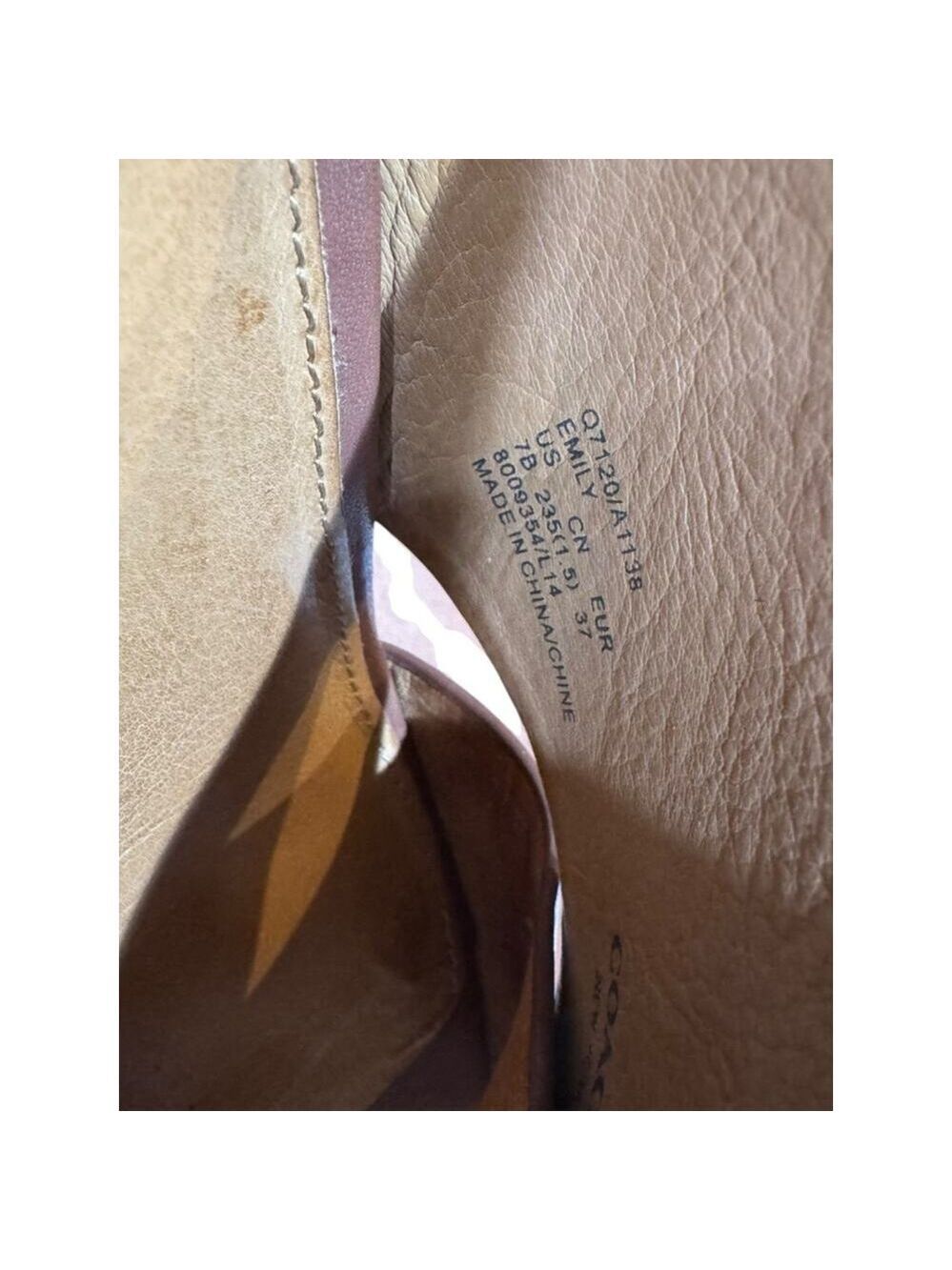 Coach Emily Wedge Slide Sandals in box - Picture 11 of 13